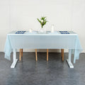 Waterproof Disposable Plastic Table Cover 137  183 Cm