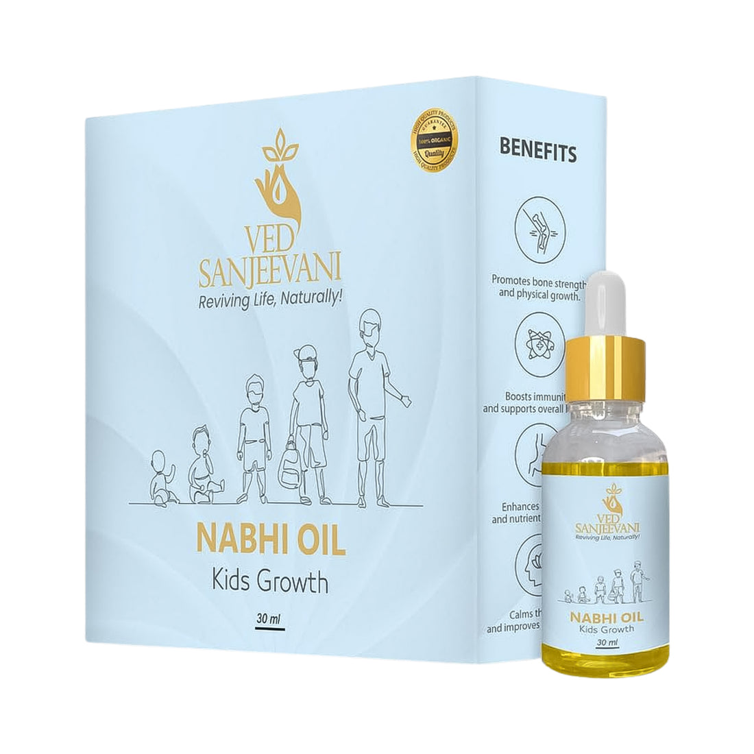 Ved Sanjeevani Nabhi Oil For Kids Growth (30ml  1 Pc)