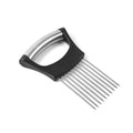 Stainless Steel Onion Cutter  Vegetable Slicer Holder Tool (1 Pc)