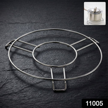 Stainless Steel Round Table Ring Hot Pot Stand (1 Pc)