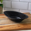 Plastic Marin Serving Bowl  Elegant Oval Deep Bowl (1 Pc  Balck)