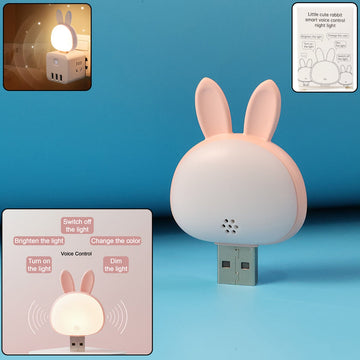 Bunny Glow Voice-Activated Night Lamp