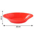 Plastic Marin Serving Bowl  Elegant Oval Deep Bowl (1 Pc  Red)