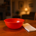 Plastic 6 Inch Red Round Deep Serving Bowl (1 Pc)