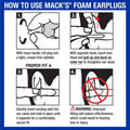 Soft Foam Noise-cancelling Earplugs 4 Pairs