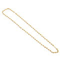 Elegant Gold-tone Beaded Necklace Chain For Women (1 Pc)