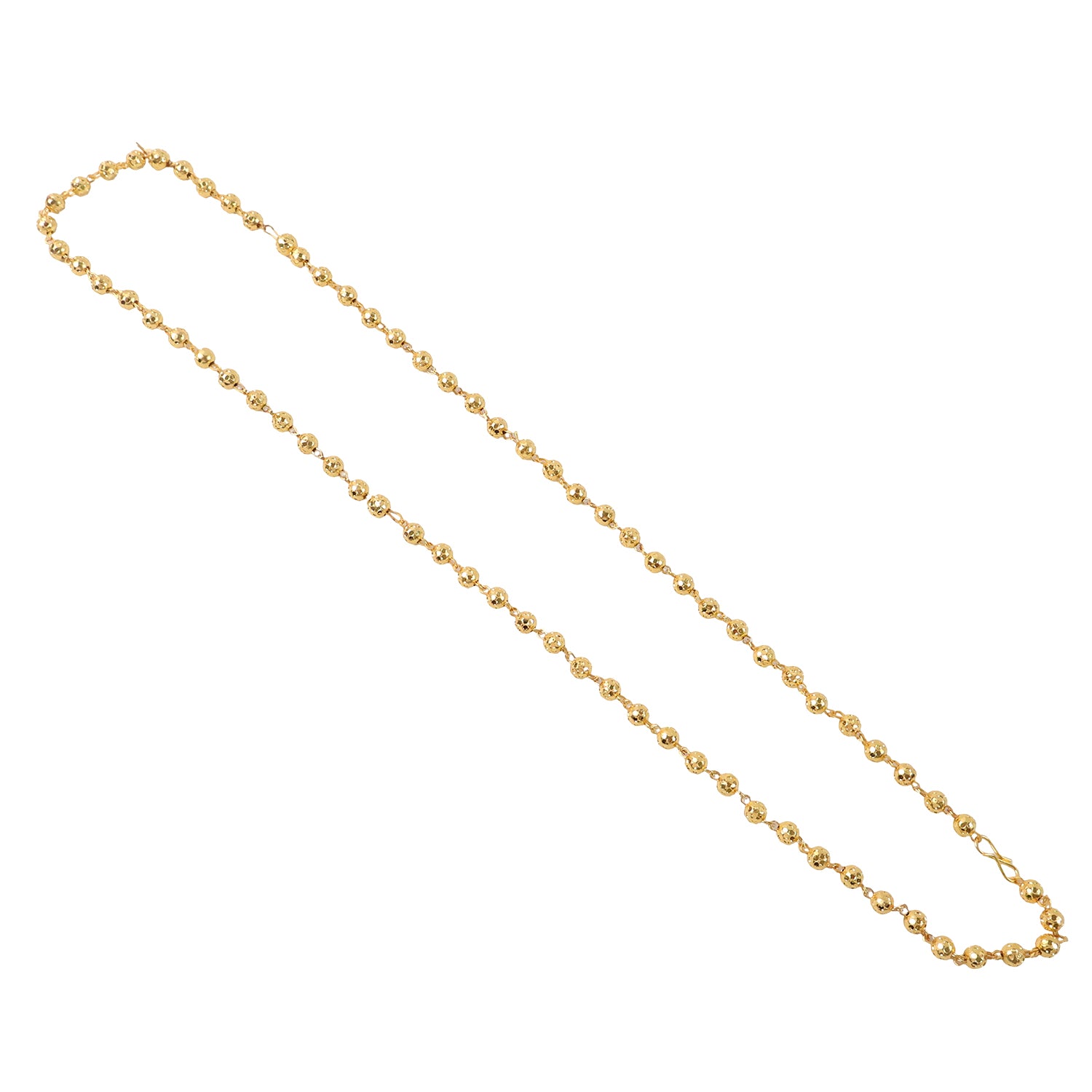 Elegant Gold-tone Beaded Necklace Chain For Women (1 Pc)