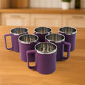 Supermom Stainless Steel Inner Coffee Mug Set (200ml  6 Pc)