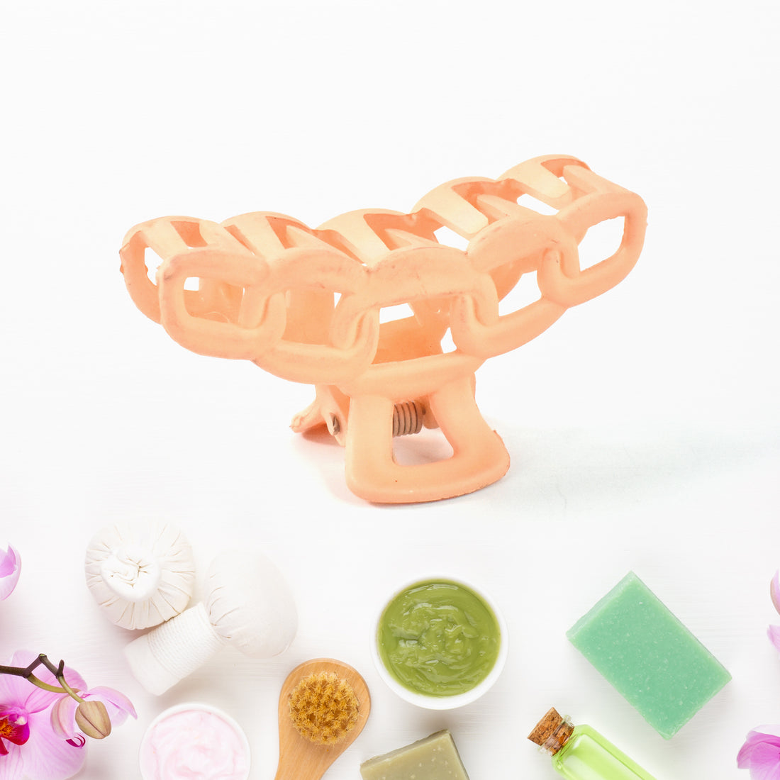 Plastic Hair Clamp Grip Simple Matte Hair Barrette Clamp (1 Pc)