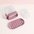 Multipurpose Plastic Soap Dish With Transparent Dust-proof Lid Sabudani (1 Pc)