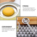 5898 Kitchen Tools Egg Yolk White Separator Stainless Steel Egg White Separator Tools Eggs Yolk Filter Gadgets Kitchen Gadgets Separating Funnel Spoon Egg Divider Tools