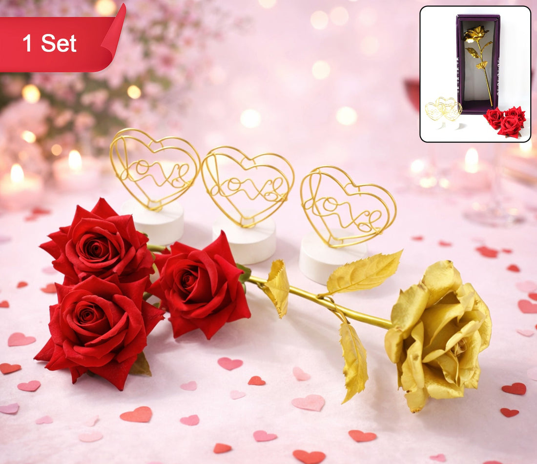 Romantic Heart Love Table Decor Gift Set (1 Set)
