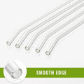 Plastic Reusable Glass Straws Clear Glass Drinking Straw 5pc