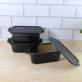 Rectangular Food Storage Containers - (3 Pc  Set)