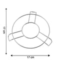 Stainless Steel Round Table Ring Hot Pot Stand (1 Pc)