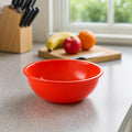 Plastic 6 Inch Red Round Deep Serving Bowl (1 Pc)