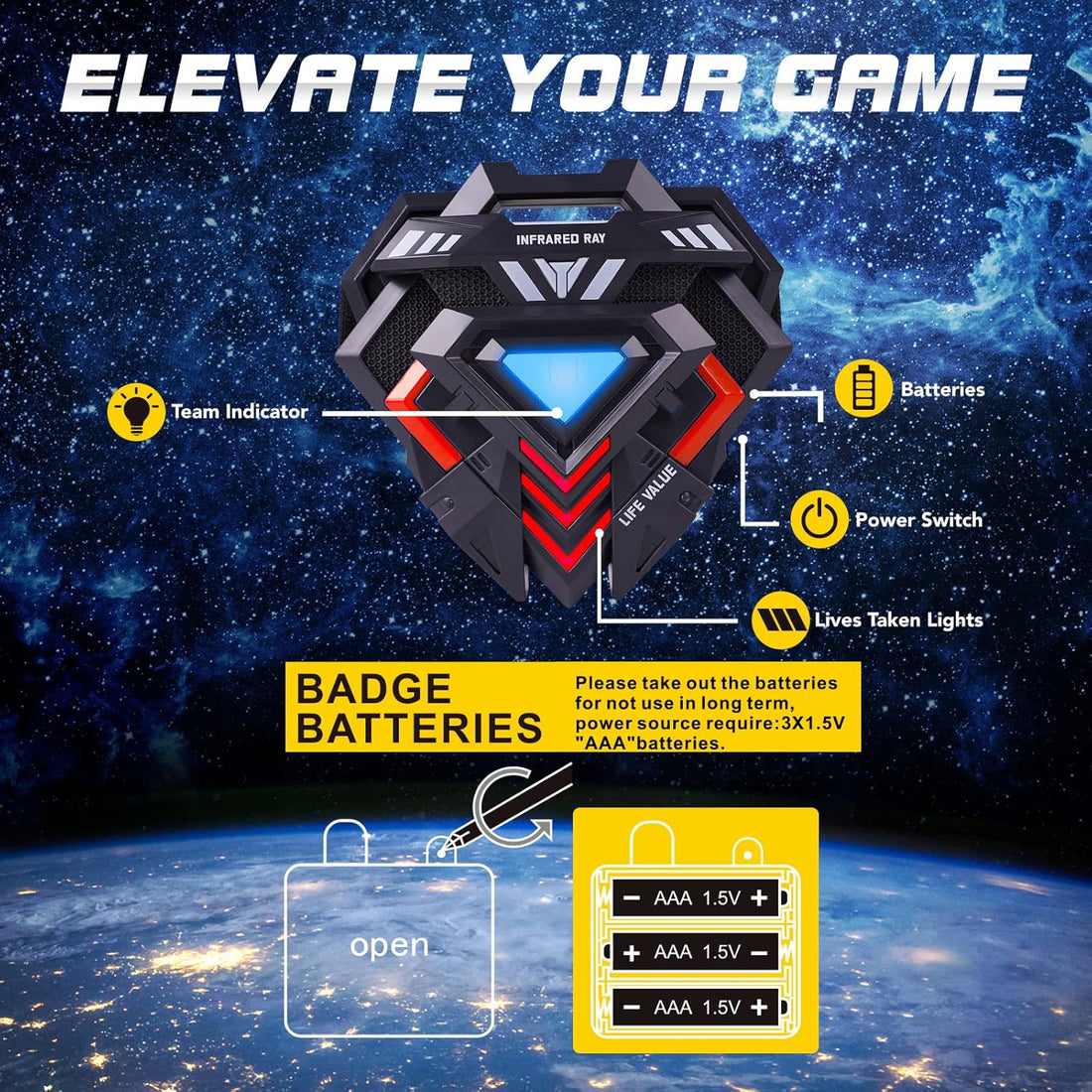 GS TAG INFRARED COUNTER STRIKE LASER GUN DUO