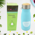 0285 Stainless Steel Water Bottle With Handle Fridge Water Bottle Stainless Steel Water Bottle Leak Proof Rust Proof Hot  Cold Drinks Gym Sipper Bpa Free Food Grade Quality Steel Fridge Bottle For Officegymschool (360 Ml)