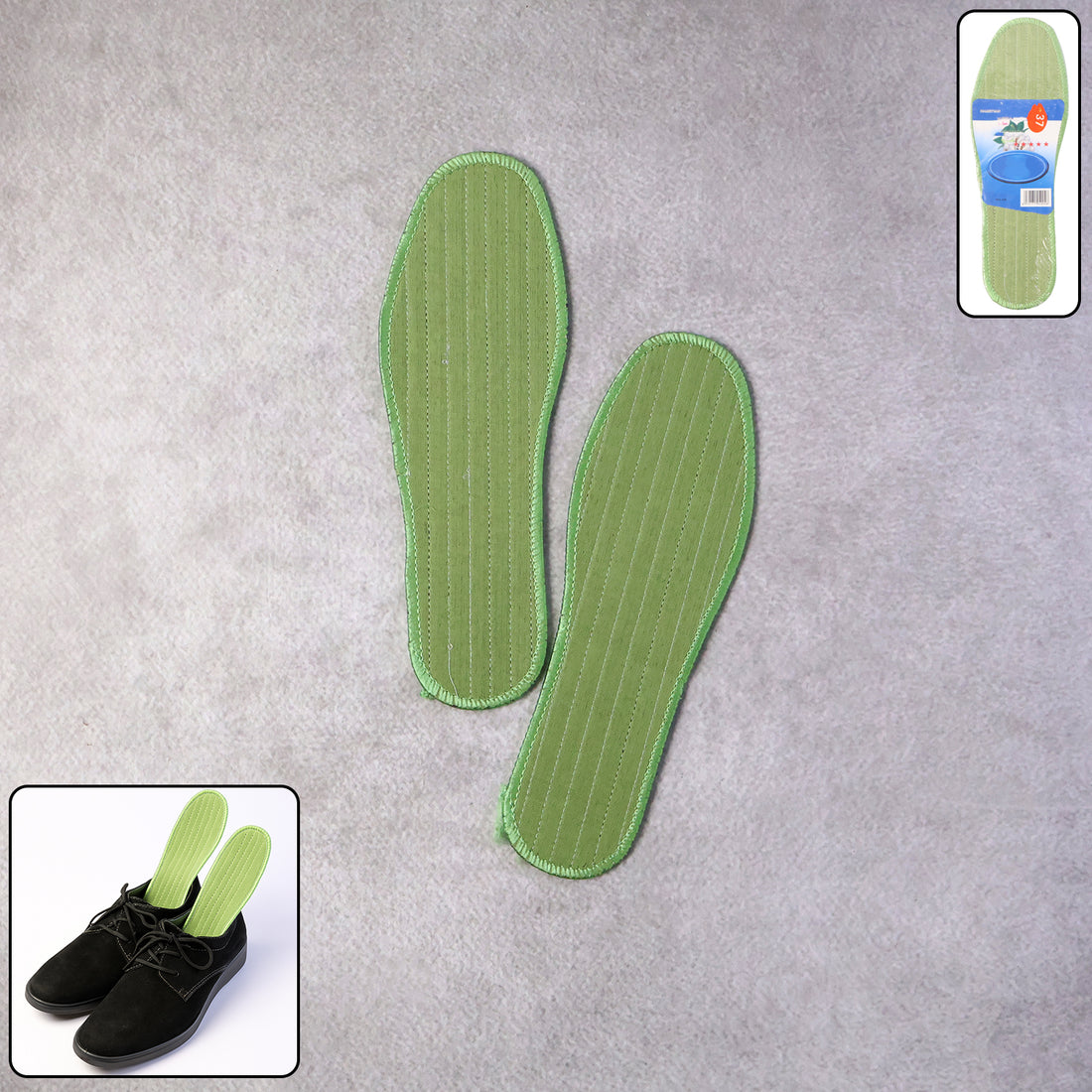 Premium Comfort Shoe Insoles For Daily Foot Support Size 37 (1 Pair  Mix Design)