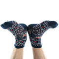 7372 Mix Design Socks For Men. Premium Ankle Length Sports Socks With Thick Cotton Cushion