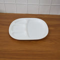 Plastic Large Compartment Dinner Plate  Thali With 4 Sections