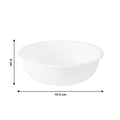 Plastic 6 Inch White Round Deep Serving Bowl (1 Pc)