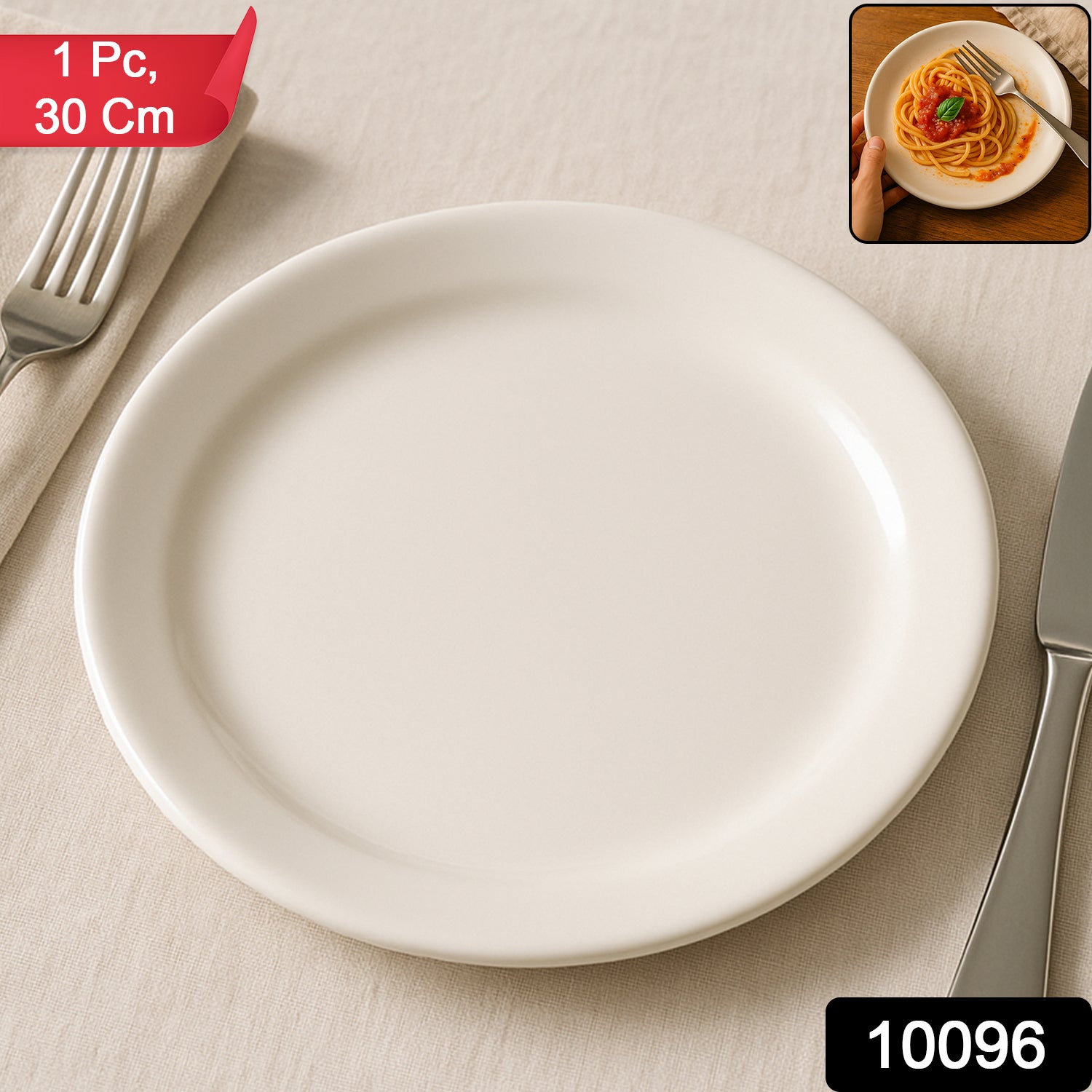 Premium Round Dinner Plate (30cm  1 Pc)