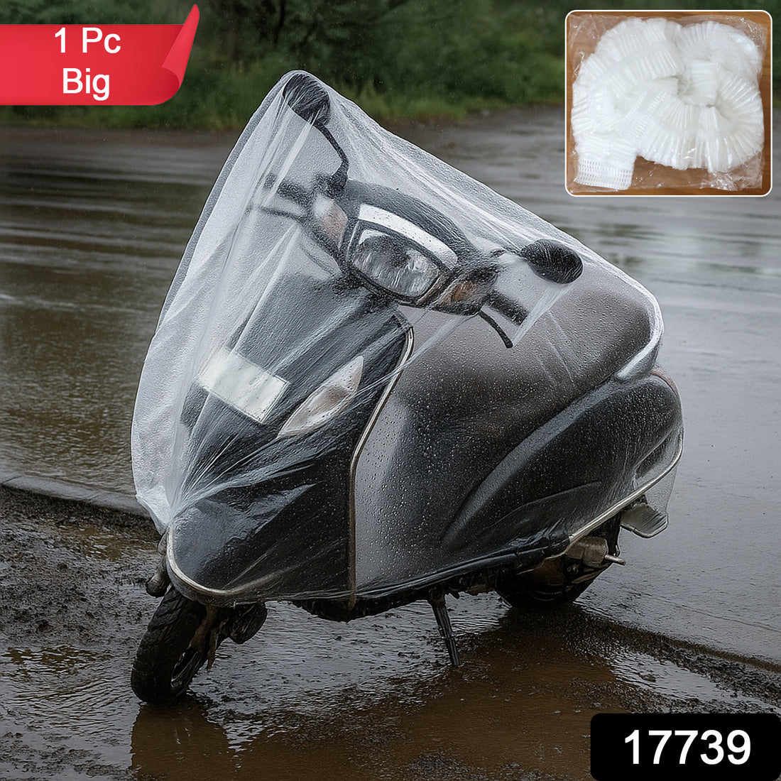 Big Disposable Plastic Activa Cover (1 Pc)