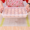 Plastic Egg Storage Container Holder For Refrigerator Egg Tray Holds 24 Eggs (1 Pc)