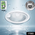 Stainless Steel Kitchen Sink Drain Strainer  Stopper (Small  1 Pc)