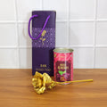 Golden Rose With Almonds Chocolate Gift Set (1 Set)