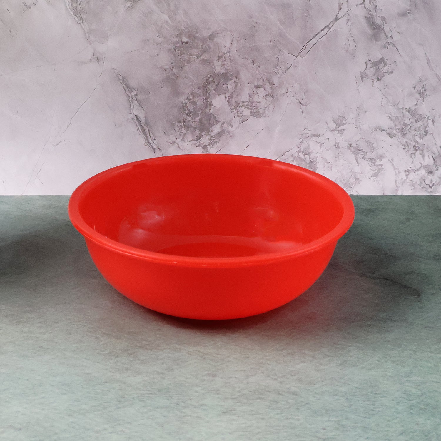 Plastic 6 Inch Red Round Deep Serving Bowl (1 Pc)