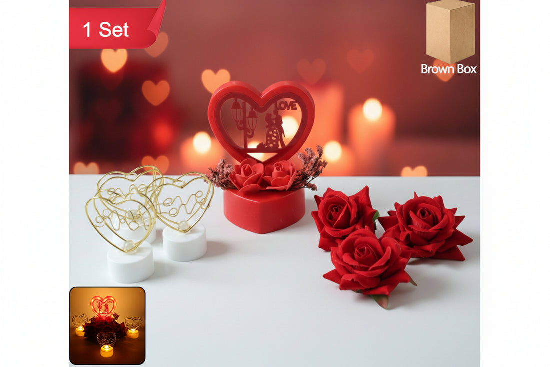 Romantic Heart Love Decorative Gift Set (1 Set)