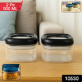 Supermom Plastic Twist  Lock Storage Container Set (500ml  2 Pc )