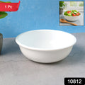Plastic 6 Inch White Round Deep Serving Bowl (1 Pc)