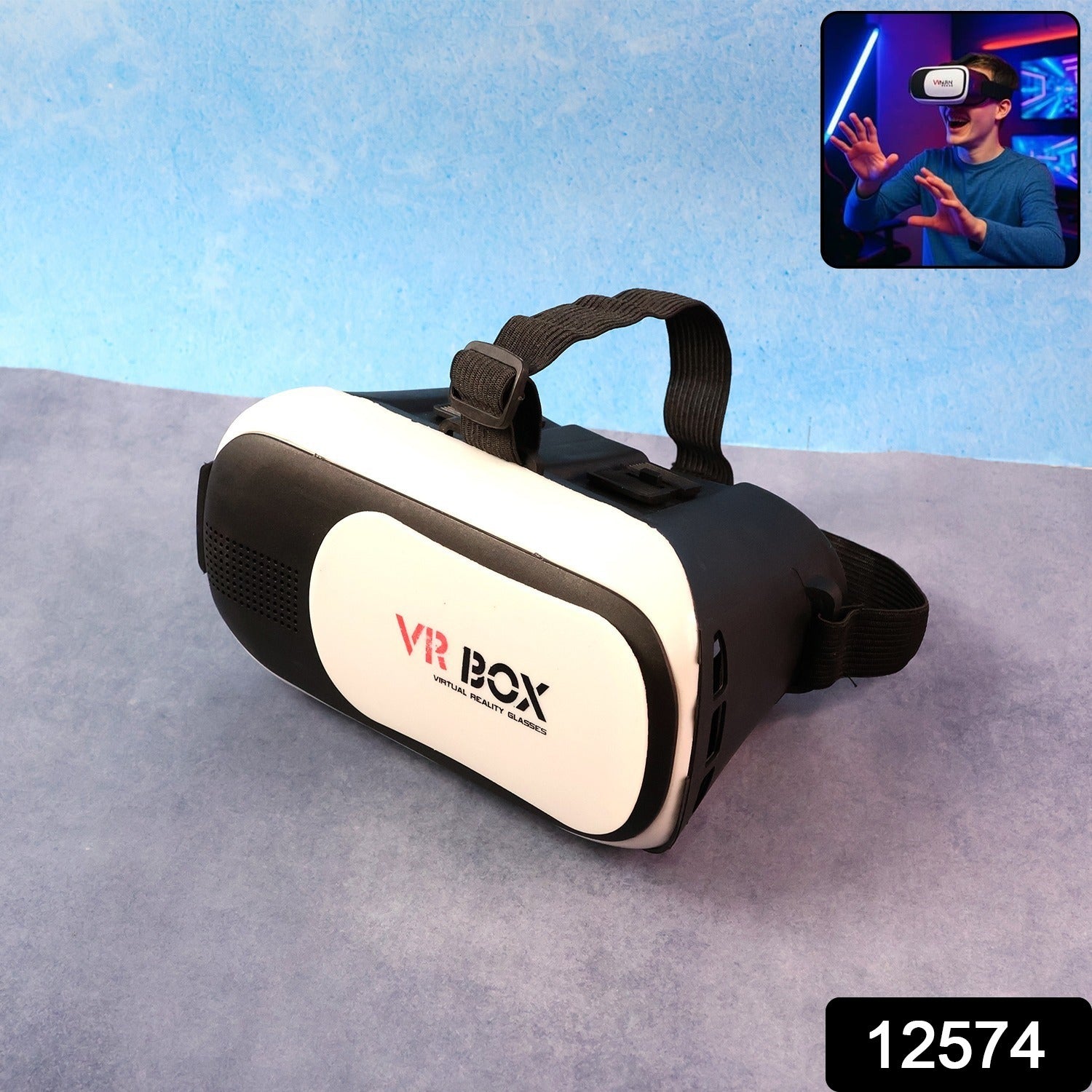 Vr Box Virtual Reality 3d Glasses Headset (1 Pc)