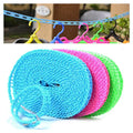 8861 3 Meters Windprood Anti-slip Clothes Washing Line Drying Nylon Rope With Hooks Durable Camping Clothesline Portable Clothes Drying Line Indoor Outdoor Laundry Storage For Travel Home Use (3 Mtr.)